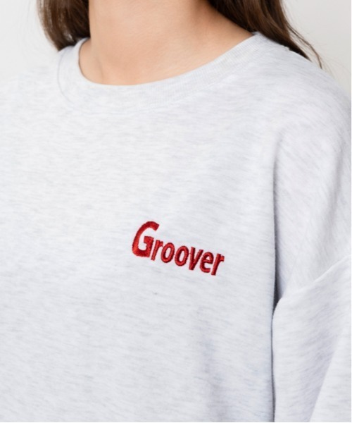 GORGE(ゴージ)の「ユニークおじさん サガラ刺繍裏毛トレーナー|全4色(スウェット・レディース・チャコール/オートミール/グリーン/ブラック・F)」の5枚目の写真