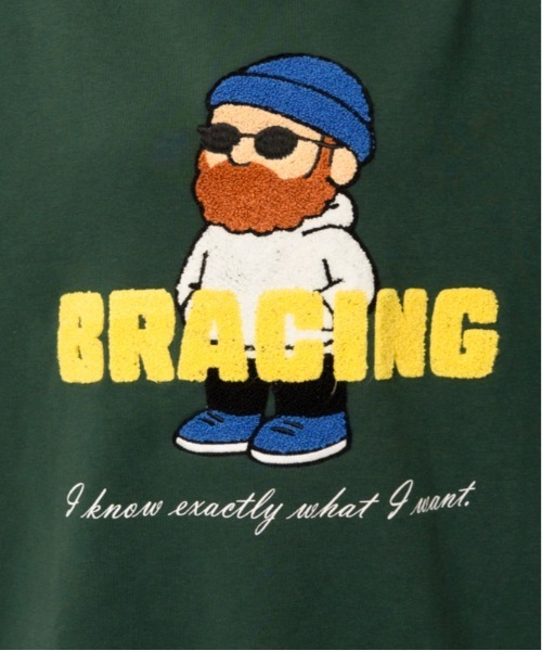 GORGE(ゴージ)の「ユニークおじさん サガラ刺繍裏毛トレーナー|全4色(スウェット・レディース・チャコール/オートミール/グリーン/ブラック・F)」の8枚目の写真