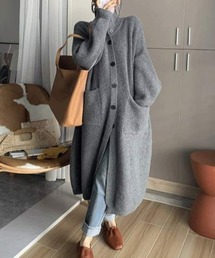 シングルブレストカーディガン