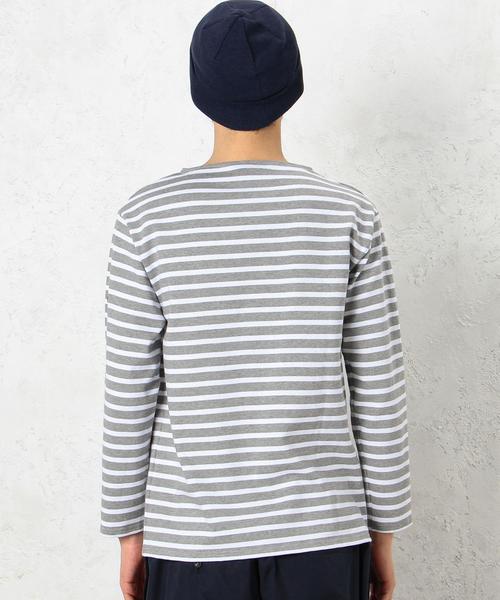 green label relaxing（グリーンレーベルリラクシング）の「[セントジェームス] SAINTJAMES OUESSANT ボーダー 16（Tシャツ/カットソー・メンズ・ホワイト/グレー/ネイビー・SMALL/X-SMALL/MEDIUM）」の12枚目の写真