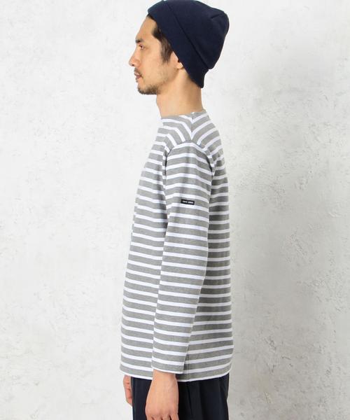 green label relaxing（グリーンレーベルリラクシング）の「[セントジェームス] SAINTJAMES OUESSANT ボーダー 16（Tシャツ/カットソー・メンズ・ホワイト/グレー/ネイビー・SMALL/X-SMALL/MEDIUM）」の14枚目の写真