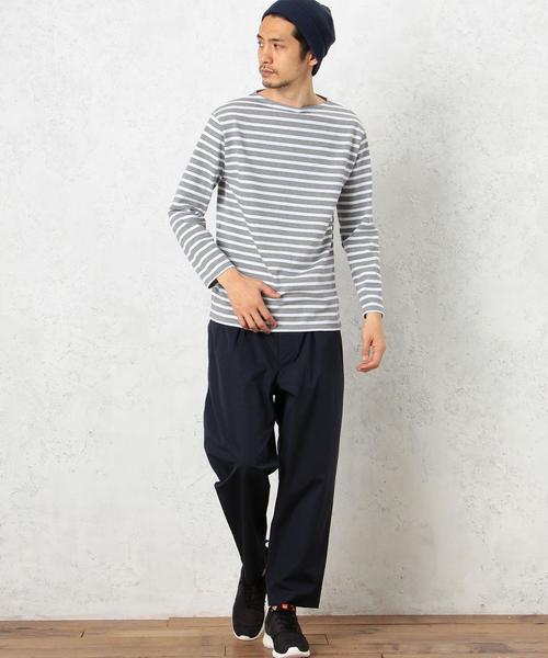 green label relaxing（グリーンレーベルリラクシング）の「[セントジェームス] SAINTJAMES OUESSANT ボーダー 16（Tシャツ/カットソー・メンズ・ホワイト/グレー/ネイビー・SMALL/X-SMALL/MEDIUM）」の15枚目の写真