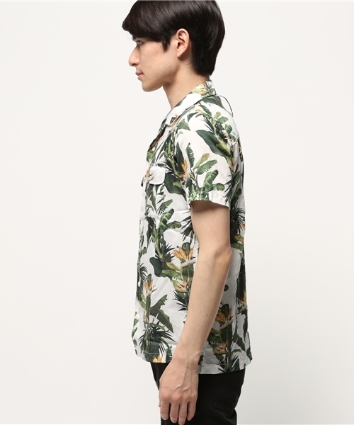 BHY-biography(ビーエイチワイバイオグラフィー)の「80/1 SATIN ALOHA /サテンアロハシャツ(シャツ/ブラウス・メンズ・ホワイト・44)」の6枚目の写真