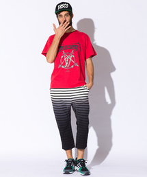 ALDIES | 【SPACELORZ】GD BORDER PANTS グラデーション ボーダー クロップドパンツ(その他パンツ)