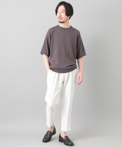 URBAN RESEARCH(アーバンリサーチ)の「UR リネンキャンバスクロップドトラウザー(その他パンツ・メンズ・ネイビー/ベージュ/ホワイト・MEDIUM/LARGE)」の14枚目の写真