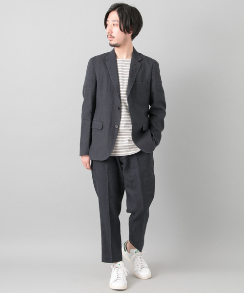 URBAN RESEARCH(アーバンリサーチ)の「UR リネンキャンバスクロップドトラウザー(その他パンツ・メンズ・ネイビー/ベージュ/ホワイト・MEDIUM/LARGE)」の9枚目の写真