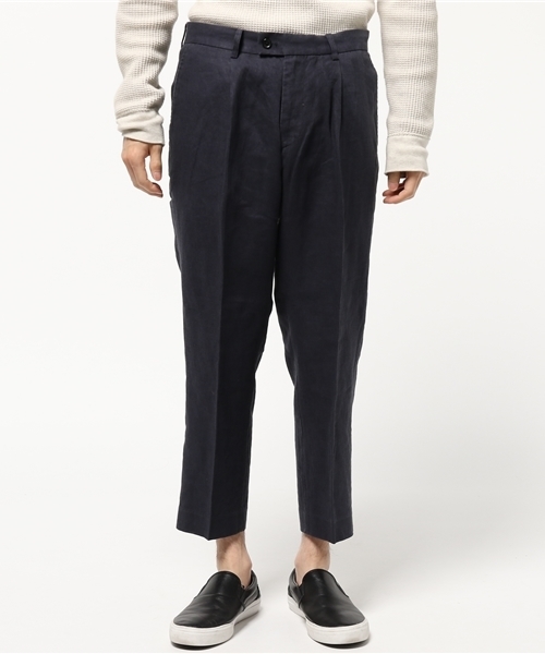 URBAN RESEARCH(アーバンリサーチ)の「UR リネンキャンバスクロップドトラウザー(その他パンツ・メンズ・ネイビー/ベージュ/ホワイト・MEDIUM/LARGE)」の6枚目の写真