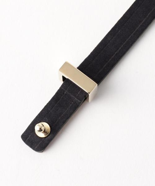 BEAUTY&YOUTH UNITED ARROWS(ビューティーアンドユースユナイテッドアローズ)の「<MAISON BOINET>スタッズブレスレット◆(ブレスレット・レディース・ダークブラウン/ネイビー・FREE)」の5枚目の写真