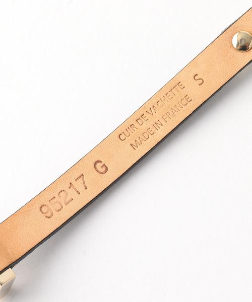 BEAUTY&YOUTH UNITED ARROWS(ビューティーアンドユースユナイテッドアローズ)の「<MAISON BOINET>スタッズブレスレット◆(ブレスレット・レディース・ダークブラウン/ネイビー・FREE)」の7枚目の写真