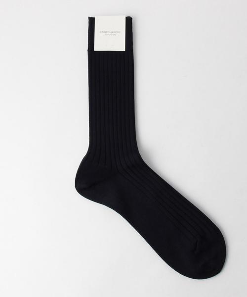 UNITED ARROWS（ユナイテッドアローズ）の「UDET べーシック リブ ソックス ◆（ソックス/靴下・メンズ・オフホワイト/ブラック/レッド/ケリー/コバルトブルー/ネイビー・FREE）」の4枚目の写真