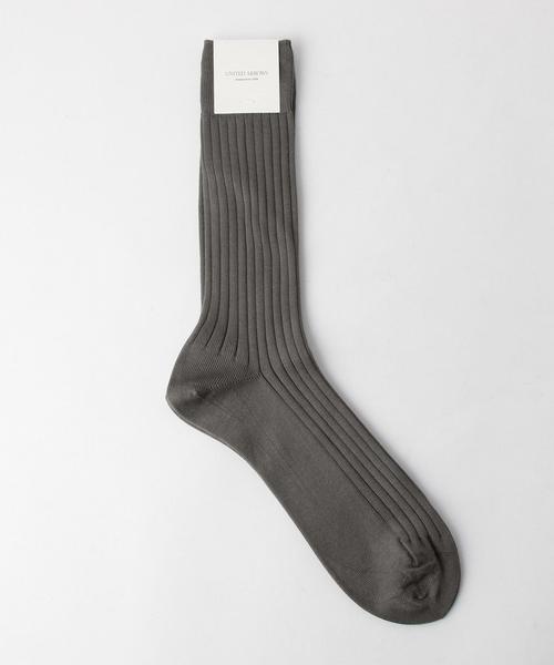 UNITED ARROWS（ユナイテッドアローズ）の「UDET べーシック リブ ソックス ◆（ソックス/靴下・メンズ・オフホワイト/ブラック/レッド/ケリー/コバルトブルー/ネイビー・FREE）」の3枚目の写真