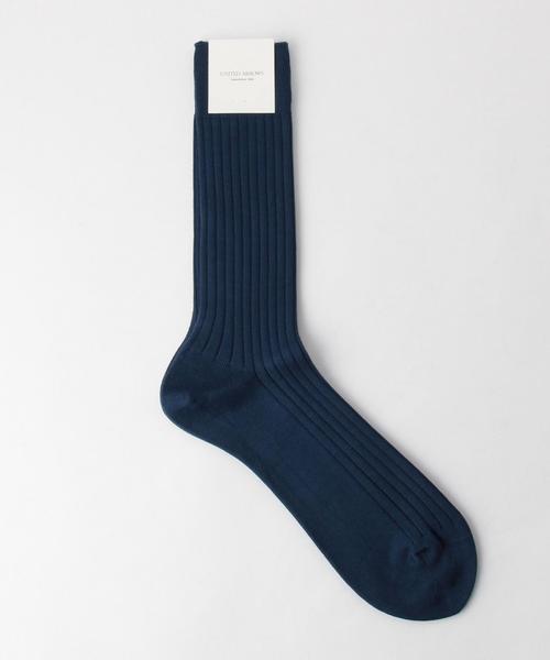 UNITED ARROWS（ユナイテッドアローズ）の「UDET べーシック リブ ソックス ◆（ソックス/靴下・メンズ・オフホワイト/ブラック/レッド/ケリー/コバルトブルー/ネイビー・FREE）」の5枚目の写真