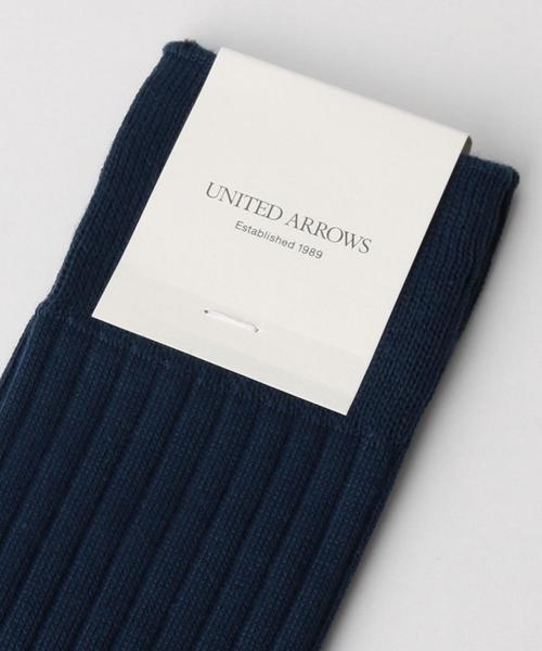 UNITED ARROWS（ユナイテッドアローズ）の「UDET べーシック リブ ソックス ◆（ソックス/靴下・メンズ・オフホワイト/ブラック/レッド/ケリー/コバルトブルー/ネイビー・FREE）」の7枚目の写真