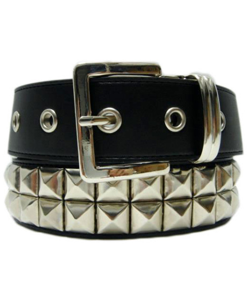 8(eight)(エイト)の「2連スタッズベルト(ベルト・メンズ・ブラック・FREE)」の1枚目の写真