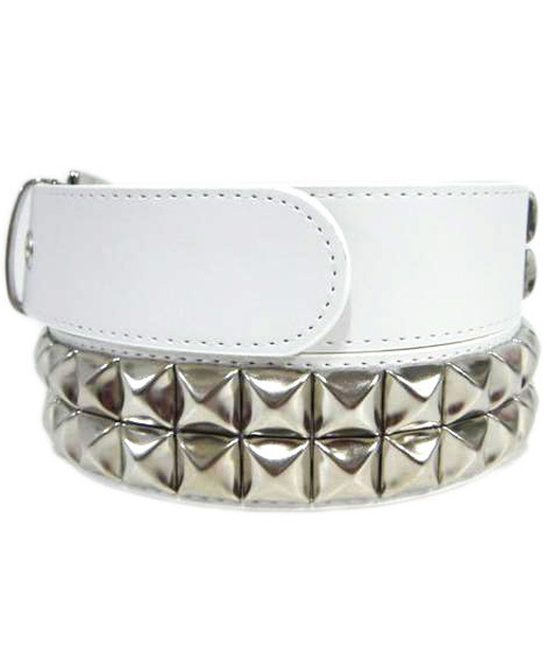 8(eight)(エイト)の「2連スタッズベルト(ベルト・メンズ・ブラック・FREE)」の2枚目の写真