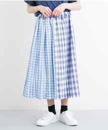 MERLOT | ギンガムチェックプリーツスカート2249(スカート)