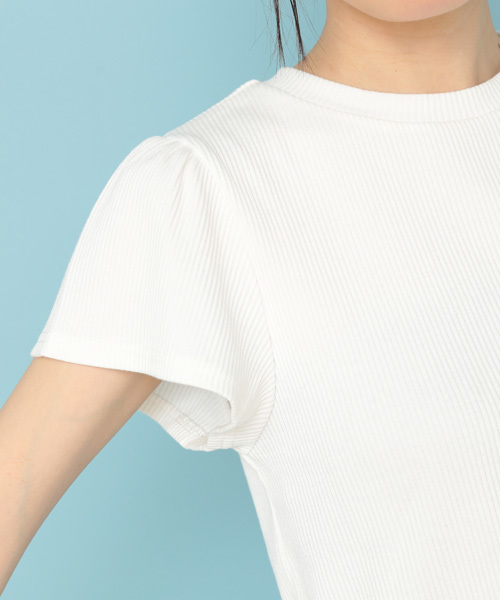 mystic（ミスティック）の「リブハイネックT（Tシャツ/カットソー・レディース・ベージュ/ネイビー/オフホワイト/グレー/ブラック・FREE）」の11枚目の写真