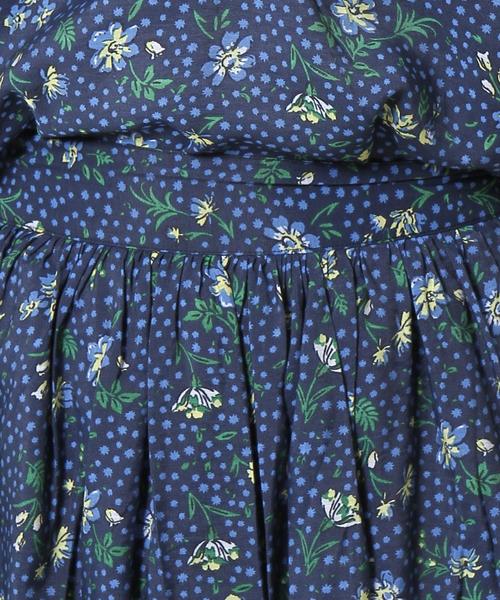 coen（コーエン）の「ヴィンテージサテンフラワープリントマキシスカート（スカート・レディース・グレー/ネイビー・FREE）」の10枚目の写真