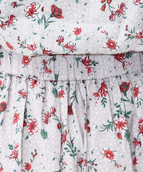 coen（コーエン）の「ヴィンテージサテンフラワープリントマキシスカート（スカート・レディース・グレー/ネイビー・FREE）」の5枚目の写真