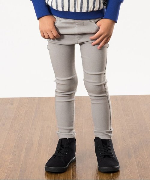 apres les cours(アプレレクール)の「デイリースキニーパンツ(その他パンツ・キッズ・ブラック/カーキ/ライトグレー/マスタード・140/110/130/80/90/100/120)」の3枚目の写真