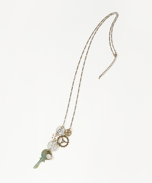 an meets zakka（アンミツザッカ）の「an meets zakka 歯車ネックレス / メンズ レディース ユニセックス（ネックレス・レディース・ゴールド・ONE SIZE）」の2枚目の写真