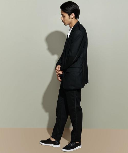 EN ROUTE（アンルート）の「ウールサージサイドテープパンツ（スラックス・メンズ・ブラック/ネイビー・1/2/3/4）」の11枚目の写真