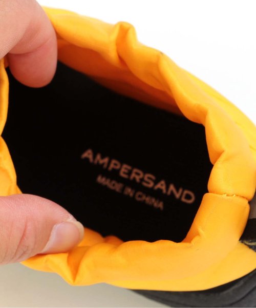 Ampersand（アンパサンド）の「トドラー中綿ショートブーツ（ブーツ・キッズ・ブラック/カモフラージュ/マスタード・16/17/18/19/20/21）」の8枚目の写真