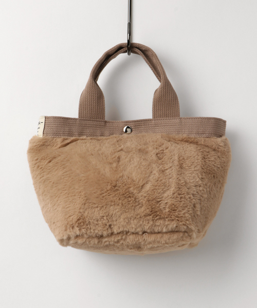 KOBE LETTUCE(コウベレタス)の「エコファートートバッグ(トートバッグ・レディース・ブラック/ベージュ/グレー/ピンク/アイボリー/モカ/レオパード・FREE)」の6枚目の写真