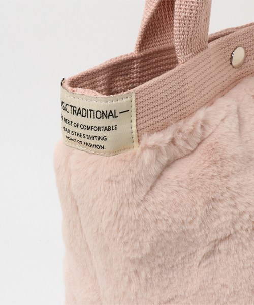 KOBE LETTUCE(コウベレタス)の「エコファートートバッグ(トートバッグ・レディース・ブラック/ベージュ/グレー/ピンク/アイボリー/モカ/レオパード・FREE)」の10枚目の写真