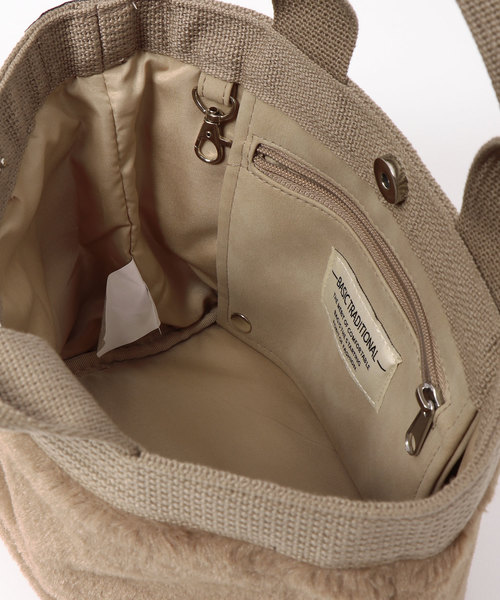 KOBE LETTUCE(コウベレタス)の「エコファートートバッグ(トートバッグ・レディース・ブラック/ベージュ/グレー/ピンク/アイボリー/モカ/レオパード・FREE)」の15枚目の写真