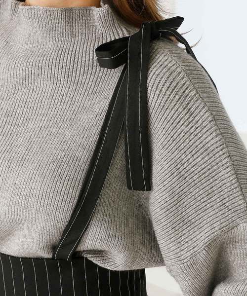 Doula Doula（ドゥーラドゥーラ）の「ストライプワイドサロペット（サロペット/オーバーオール・レディース・ベージュ/ブラック・M/L）」の8枚目の写真