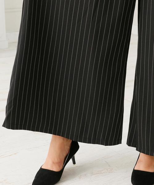 Doula Doula（ドゥーラドゥーラ）の「ストライプワイドサロペット（サロペット/オーバーオール・レディース・ベージュ/ブラック・M/L）」の10枚目の写真