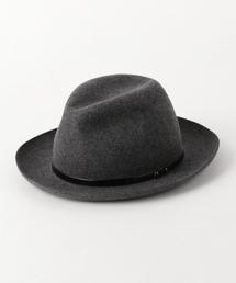 KIJIMA TAKAYUKI | ＜KIJIMA TAKAYUKI(キジマ タカユキ)＞ LEATHER RBN HAT ◆(ハット)