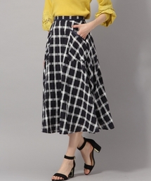 Andemiu | シアーチェックスカート785908(スカート)