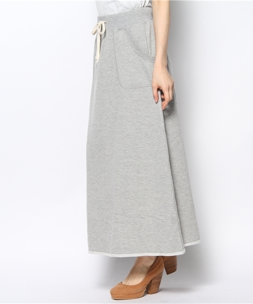WEGO（ウィゴー）の「WEGO/裏毛マキシスカート（スカート・レディース・杢グレー/オートミール/ブルー/ネイビー・FREE）」の5枚目の写真