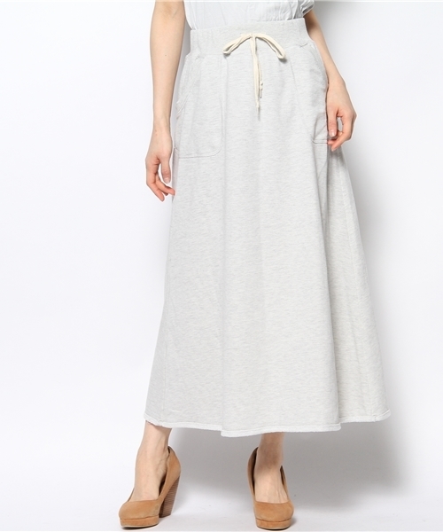 WEGO（ウィゴー）の「WEGO/裏毛マキシスカート（スカート・レディース・杢グレー/オートミール/ブルー/ネイビー・FREE）」の13枚目の写真