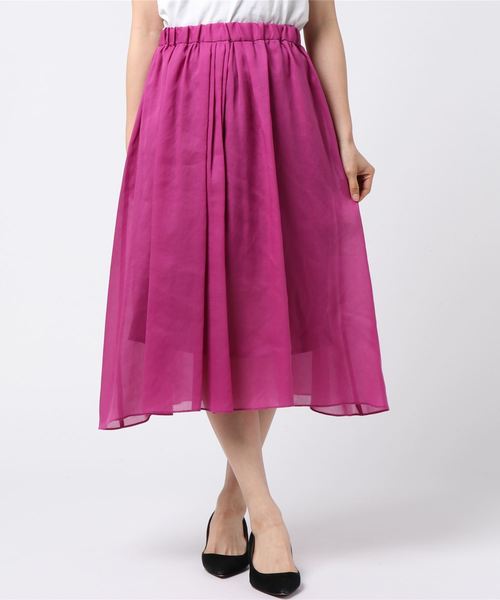 Tiara（ティアラ）の「ボリュームギャザーカラースカート（スカート・レディース・ブルーグリーン/ライラック/ピンク/イエロー・M/S）」の15枚目の写真