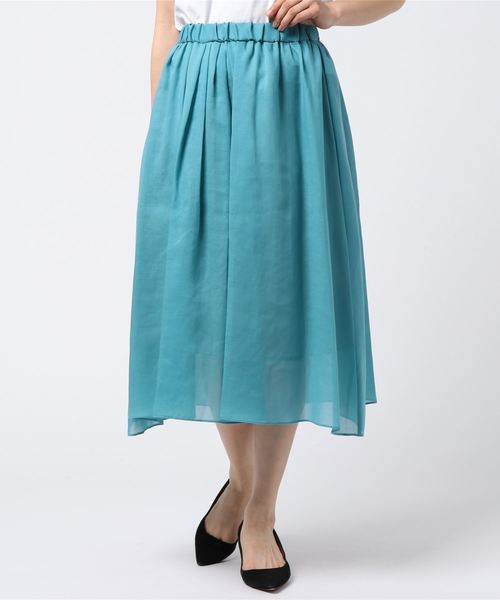 Tiara（ティアラ）の「ボリュームギャザーカラースカート（スカート・レディース・ブルーグリーン/ライラック/ピンク/イエロー・M/S）」の19枚目の写真