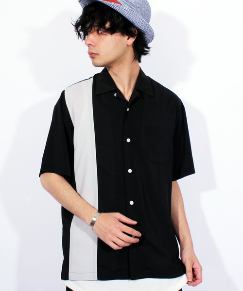 8(eight)(エイト)の「切替 半袖シャツ 開襟 ボーリングシャツ(シャツ/ブラウス・メンズ・A/B/C/D・MEDIUM/LARGE)」の4枚目の写真
