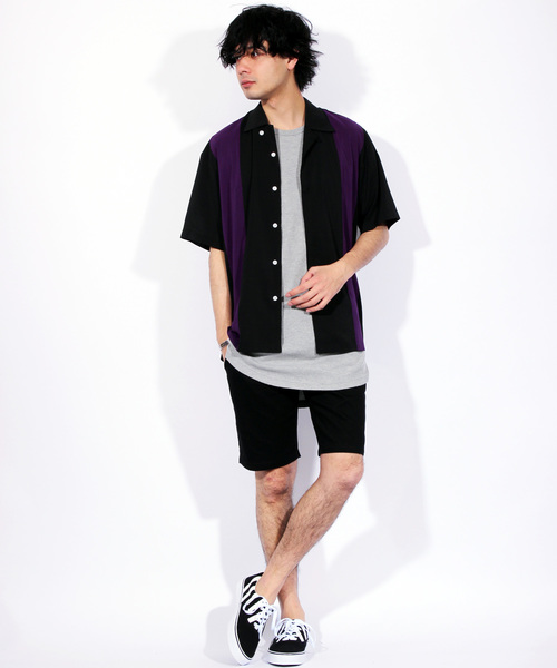 8(eight)(エイト)の「切替 半袖シャツ 開襟 ボーリングシャツ(シャツ/ブラウス・メンズ・A/B/C/D・MEDIUM/LARGE)」の6枚目の写真