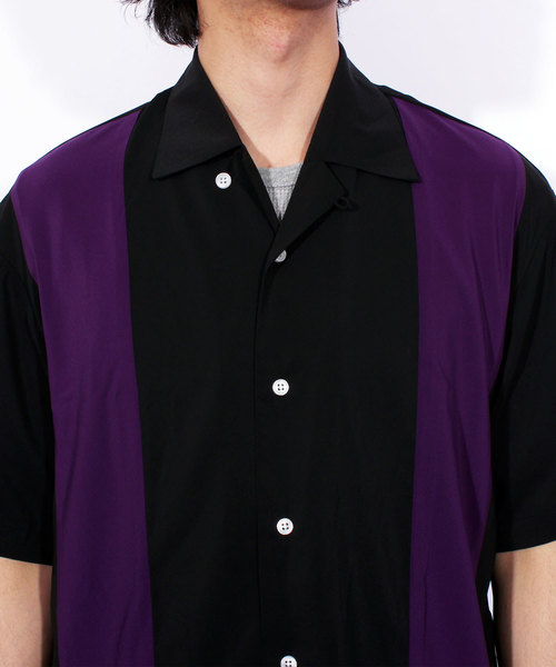 8(eight)(エイト)の「切替 半袖シャツ 開襟 ボーリングシャツ(シャツ/ブラウス・メンズ・A/B/C/D・MEDIUM/LARGE)」の11枚目の写真