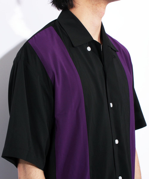 8(eight)(エイト)の「切替 半袖シャツ 開襟 ボーリングシャツ(シャツ/ブラウス・メンズ・A/B/C/D・MEDIUM/LARGE)」の12枚目の写真