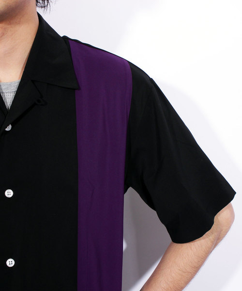 8(eight)(エイト)の「切替 半袖シャツ 開襟 ボーリングシャツ(シャツ/ブラウス・メンズ・A/B/C/D・MEDIUM/LARGE)」の17枚目の写真