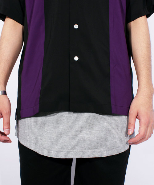 8(eight)(エイト)の「切替 半袖シャツ 開襟 ボーリングシャツ(シャツ/ブラウス・メンズ・A/B/C/D・MEDIUM/LARGE)」の19枚目の写真