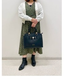 ビジュー＆リボン付トート 大