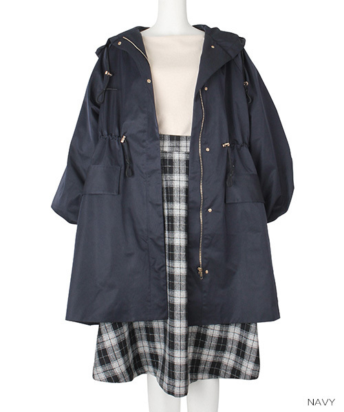 RANDA（ランダ）の「マウンテンコート（マウンテンパーカー・レディース・ベージュ/ネイビー/イエロー・FREE）」の3枚目の写真