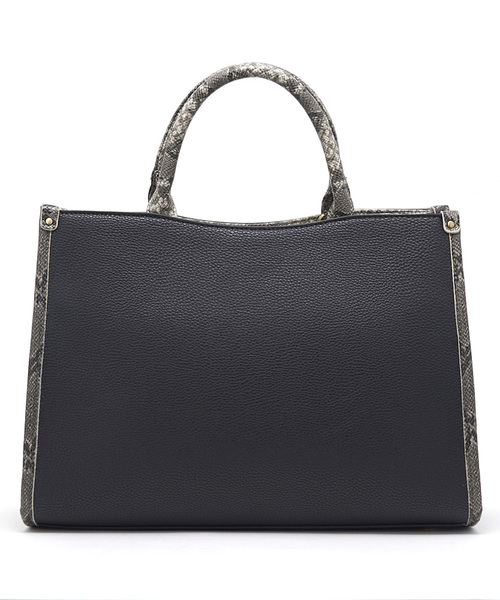 Ungrid（アングリッド）の「【Ungrid】スネークコンビトートBAG（トートバッグ・レディース・ブラック/ベージュ/グレー・FREE）」の12枚目の写真