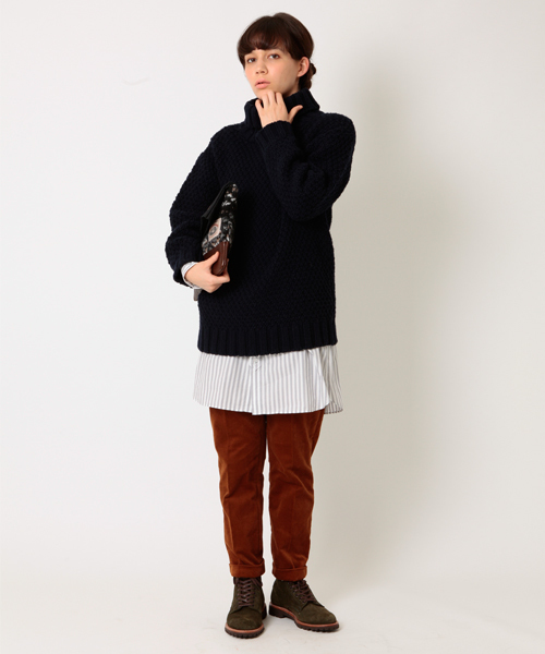 BEAMS BOY(ビームスボーイ)の「□BEAMS BOY / コーデュロイ スラックス9分丈(その他パンツ・レディース・ブラウン/ワイン/ネイビー・0/1)」の13枚目の写真