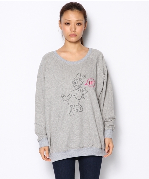 DANCE LB-03(ダンス エルビー・ゼロスリー)の「【DISNEY/ディズニー】 DAISY HI トレーナー(Tシャツ/カットソー・レディース・グレー系/ホワイト系・FREE)」の3枚目の写真