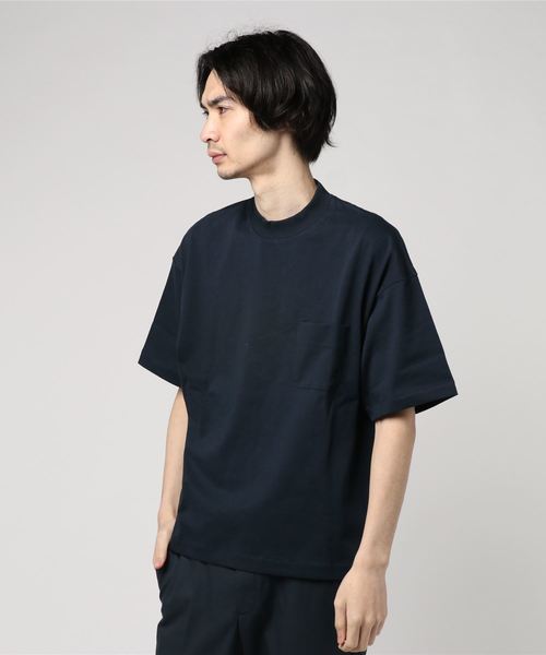 fitfor（フィットフォー）の「【fit for】fit for SOLID BASE MENS MOCK NECK（Tシャツ/カットソー・メンズ・ネイビー/ブラック/ホワイト・SMALL/MEDIUM）」の3枚目の写真